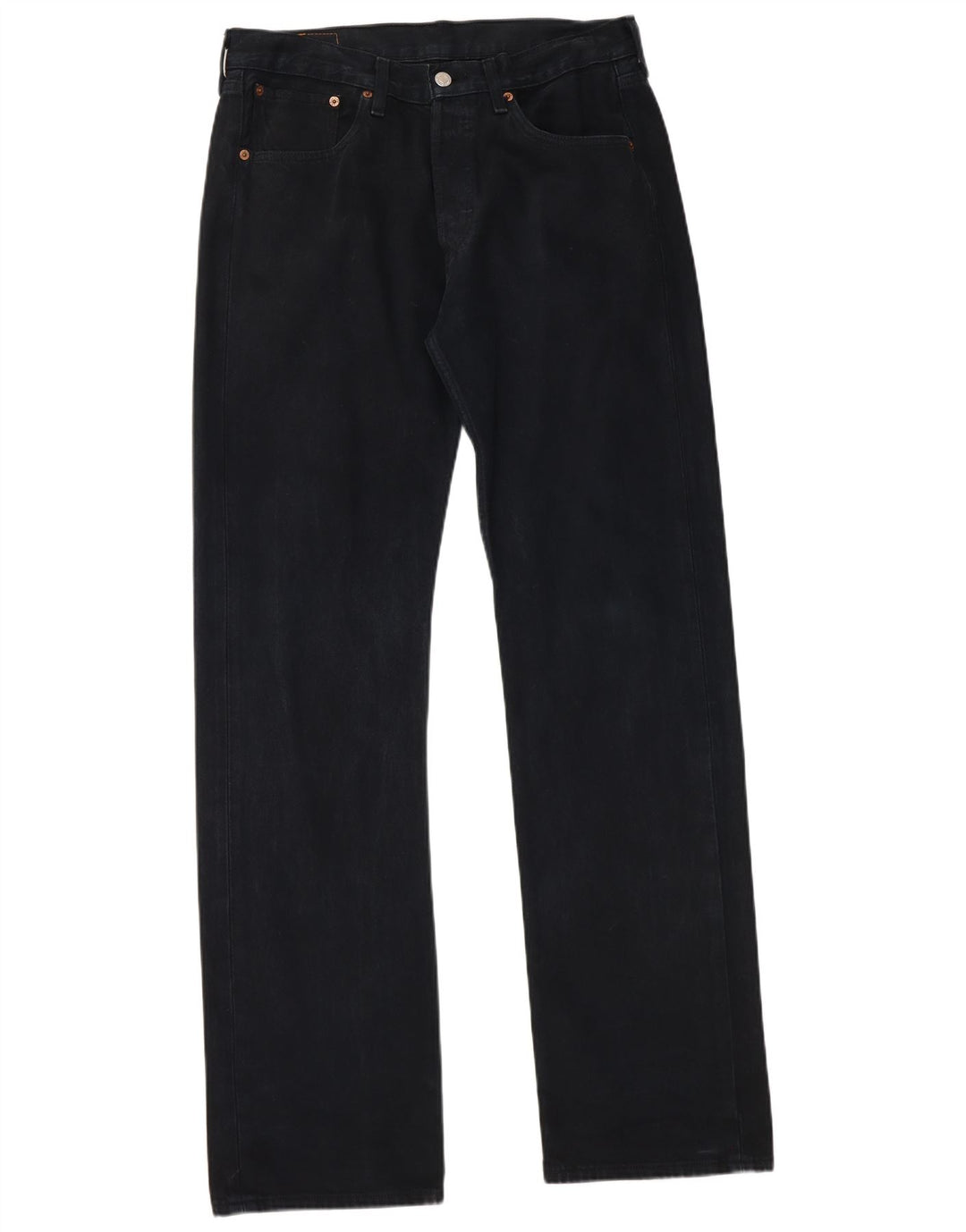 LEVI'S Mens 501 Straight Jeans W31 L34 Navy Blue