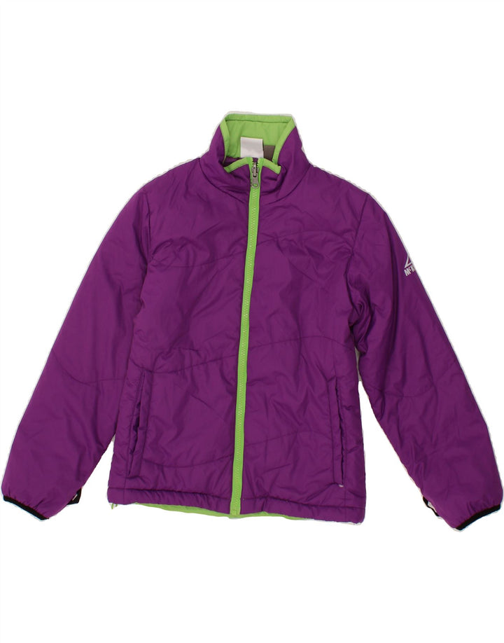 MC KINLEY Girls Rain Jacket 9-10 Years Purple Polyester Vintage MC Kinley and Second-Hand MC Kinley from Messina Hembry 