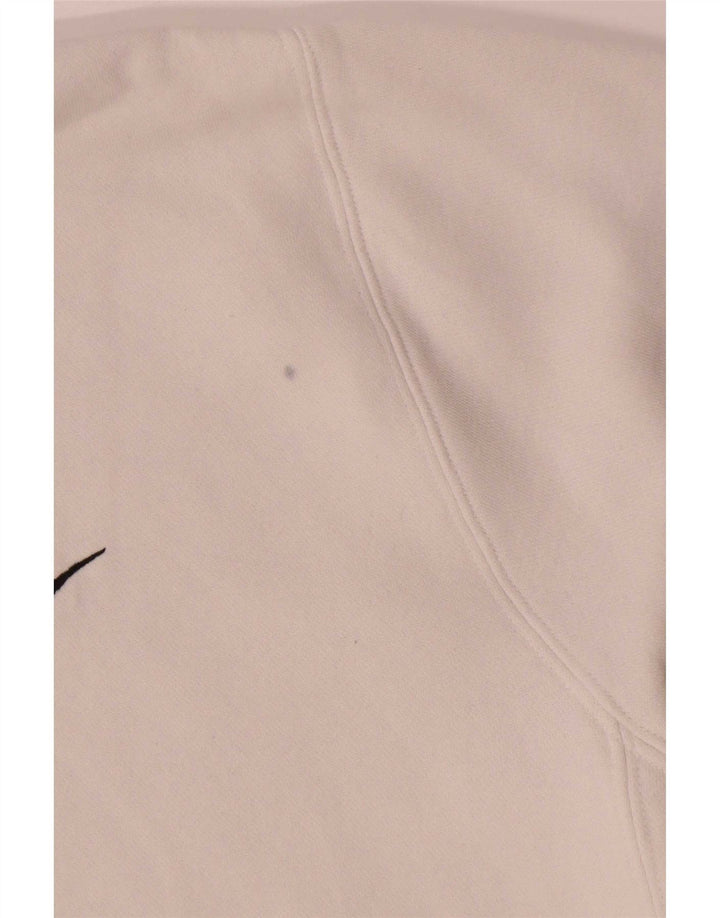 Nike Mens Hoodie Jumper Large White Cotton