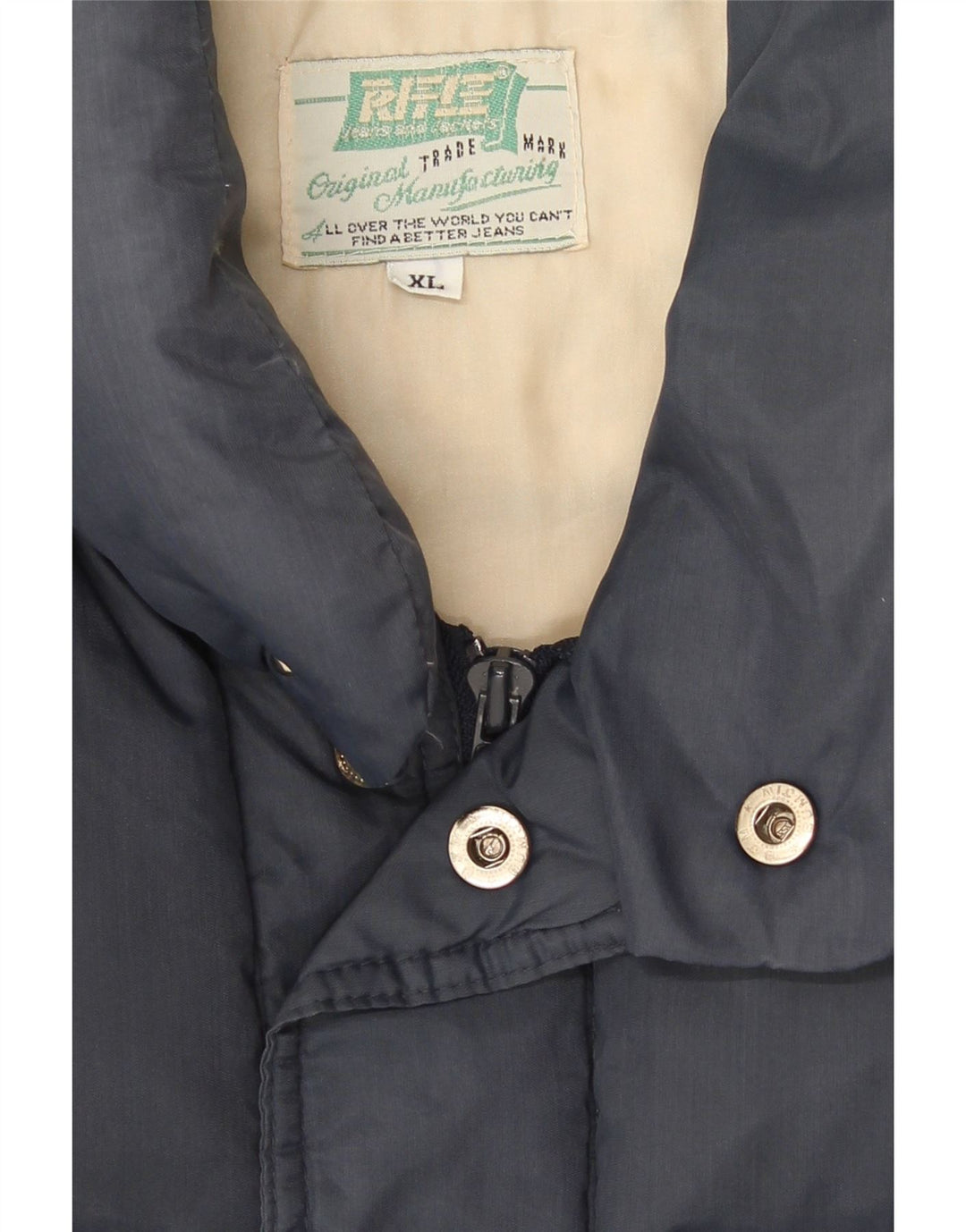 Rifle Mens Padded Gilet UK 42 XL Navy Blue