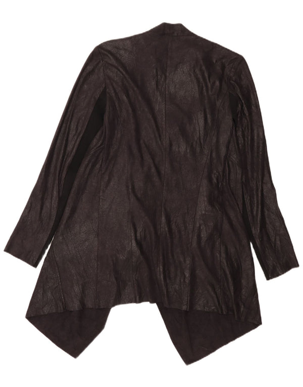 Zara Womens Asymmetric Cardigan Top UK 14 Medium Black Colourblock