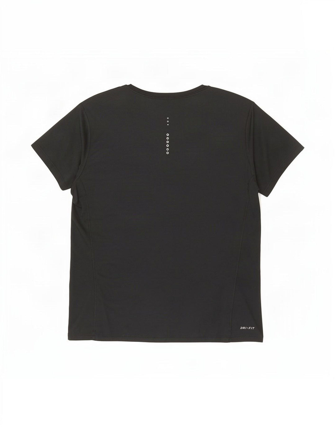 Nike Womens Dri Fit T-Shirt Top UK 14 Large Black Polyester