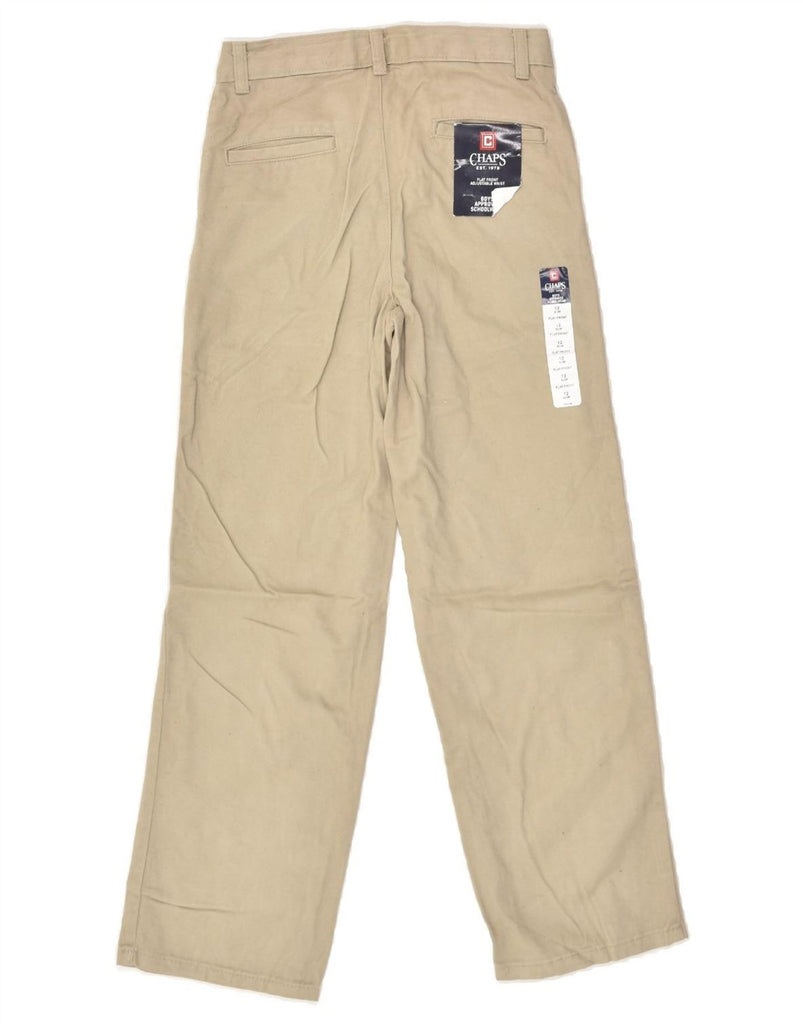 CHAPS Boys Straight Casual Trousers 11-12 Years W24 L26  Beige Cotton | Vintage Chaps | Thrift | Second-Hand Chaps | Used Clothing | Messina Hembry 