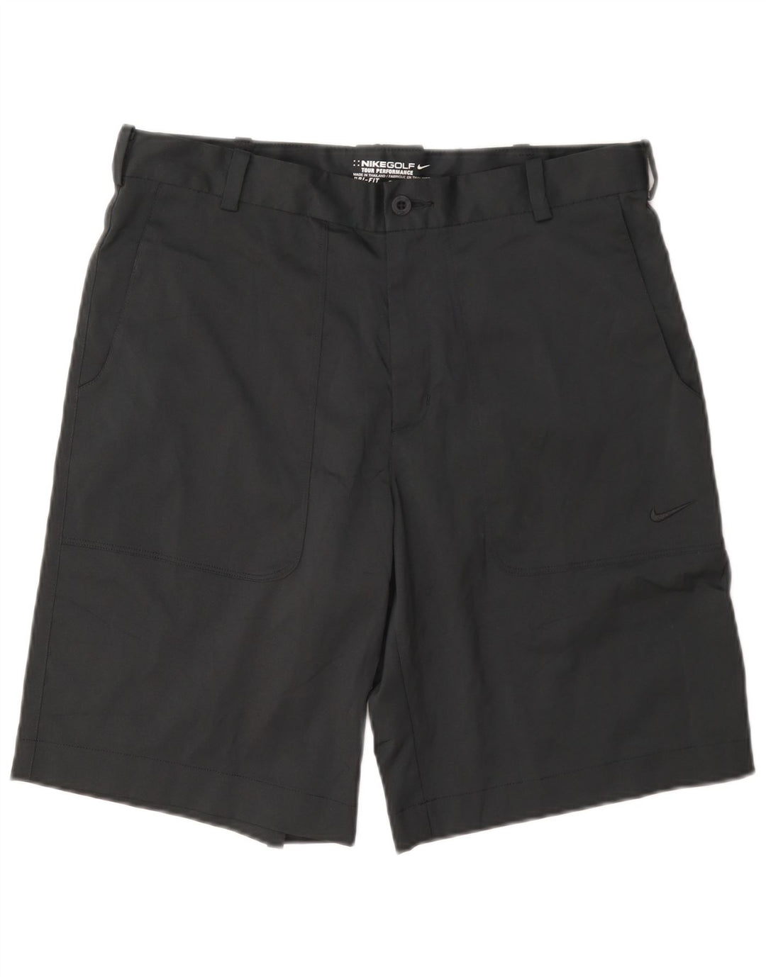 Nike Mens Dri Fit Chino Shorts W32 Medium Black Polyester