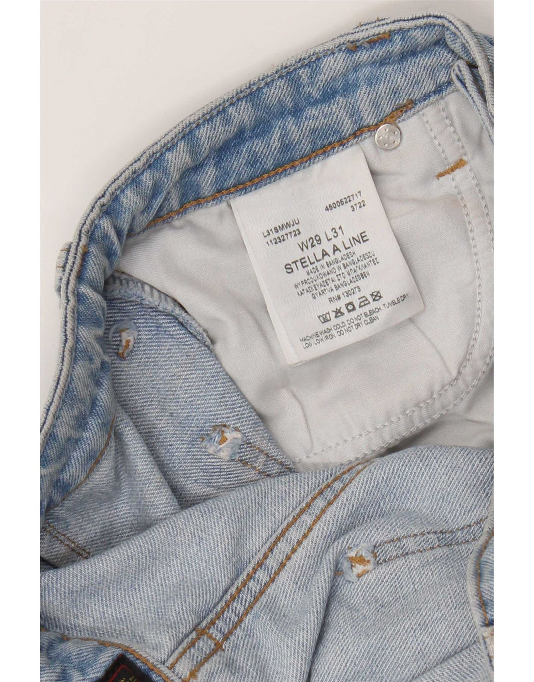 Lee Womens Stella Wide Leg Jeans W29 L31 Blue Cotton