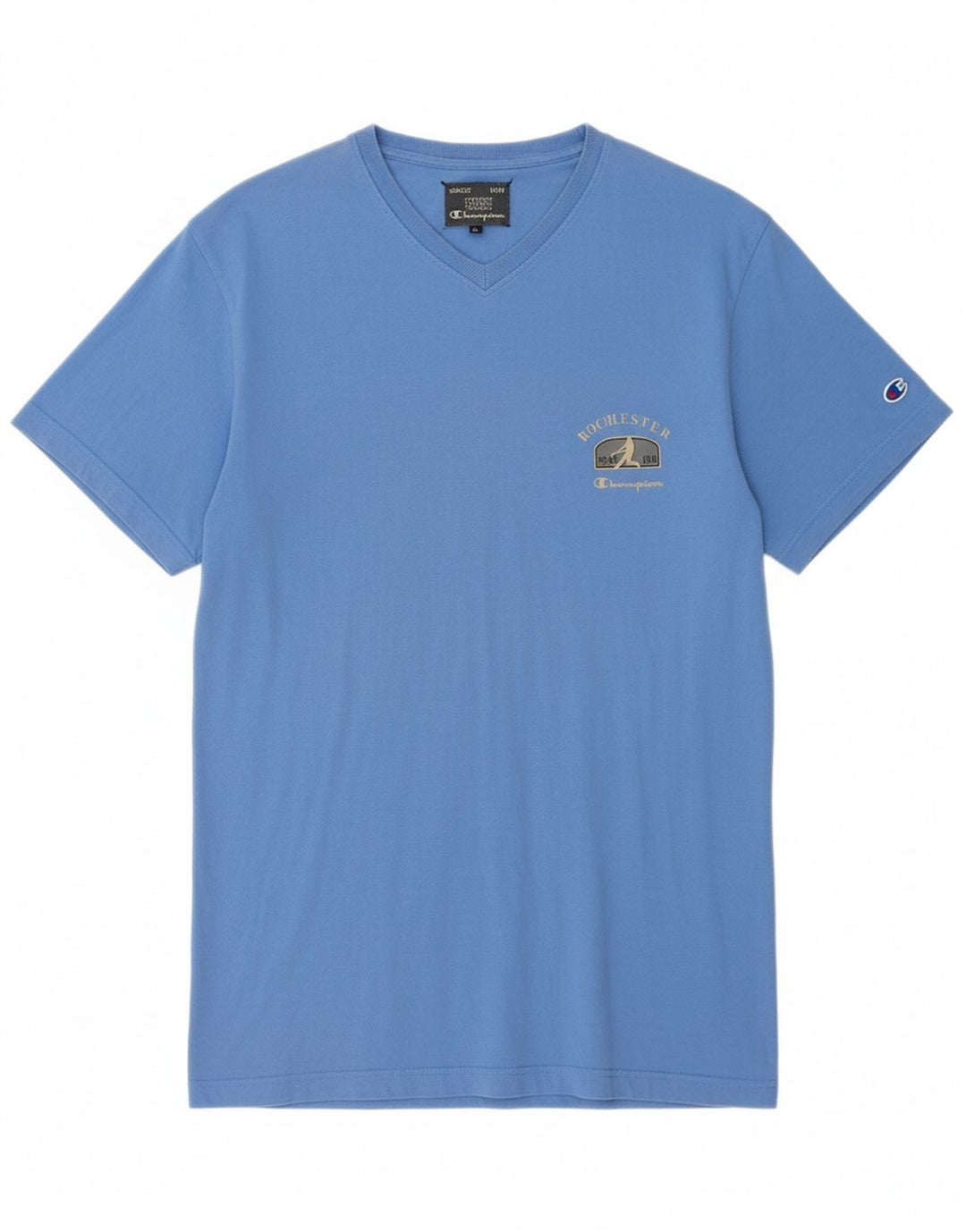 CHAMPION Mens Graphic T-Shirt Top XL Blue Cotton Vintage Champion and Second-Hand Champion from Messina Hembry 