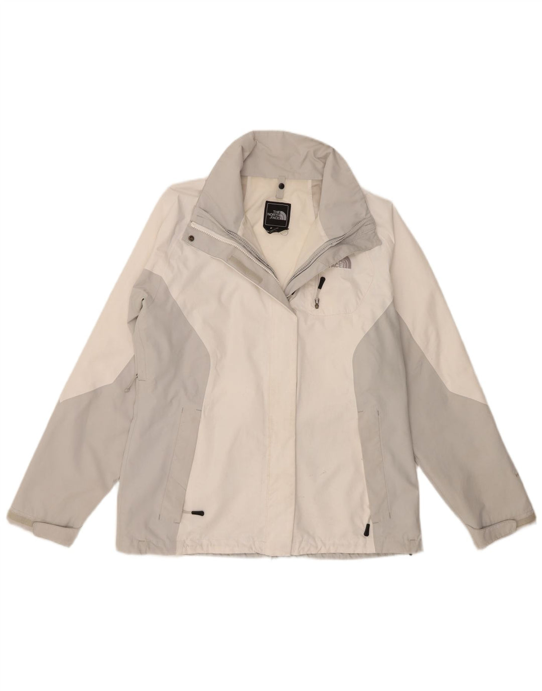 The North Face Womens Rain Jacket UK 16 Large White Colourblock Polyester