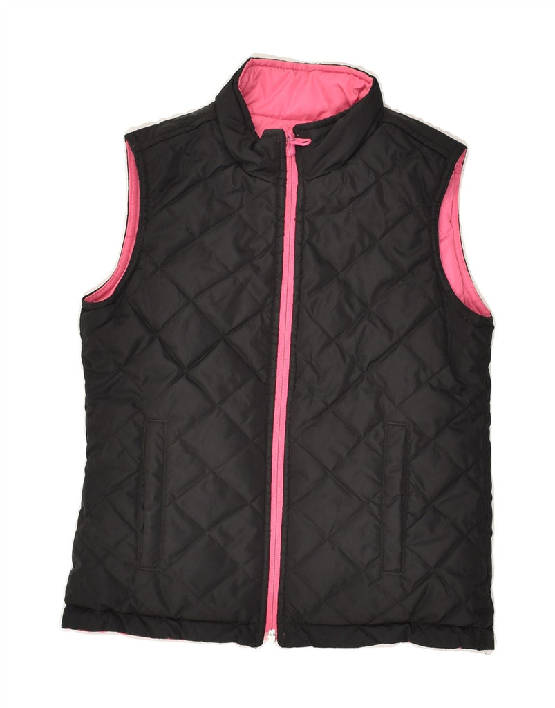 TOMMY HILFIGER Girls Reversible Gilet 11-12 Years Small Pink Polyester | Vintage Tommy Hilfiger | Thrift | Second-Hand Tommy Hilfiger | Used Clothing | Messina Hembry 