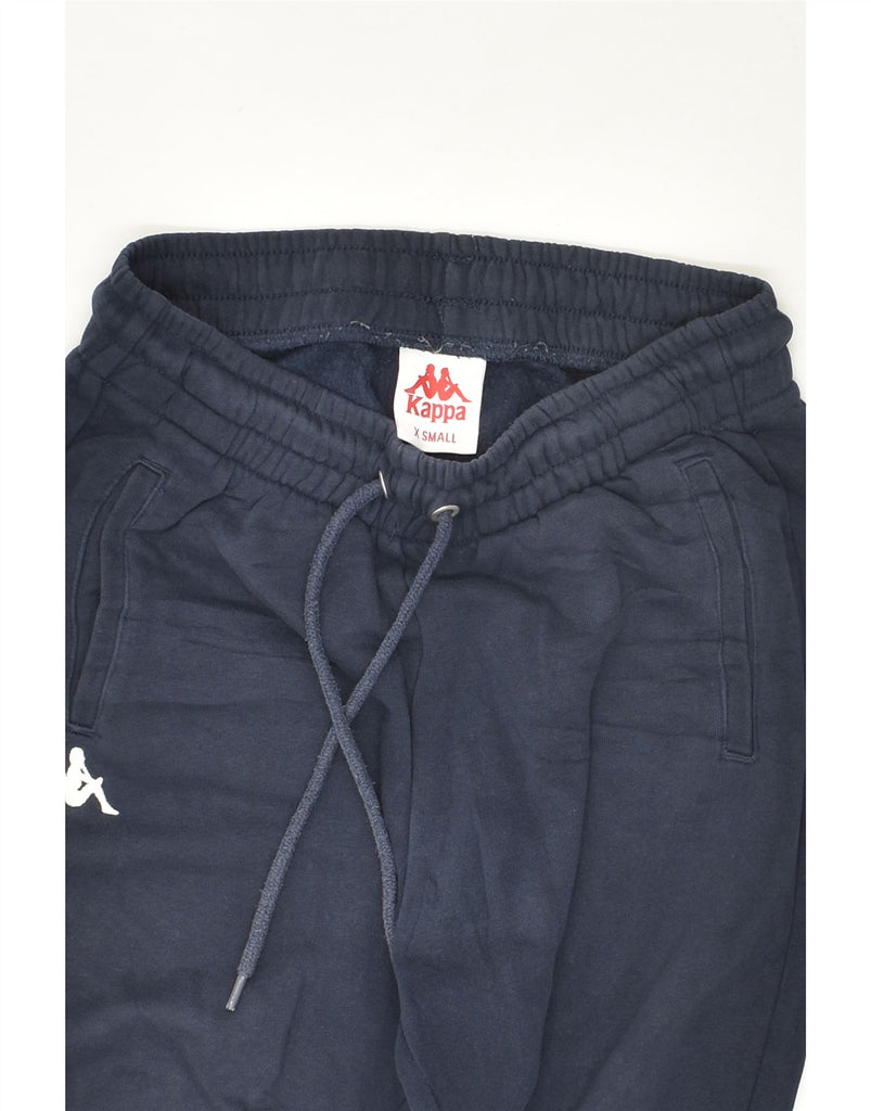 KAPPA Mens Tracksuit Trousers Joggers XS Navy Blue Cotton | Vintage Kappa | Thrift | Second-Hand Kappa | Used Clothing | Messina Hembry 