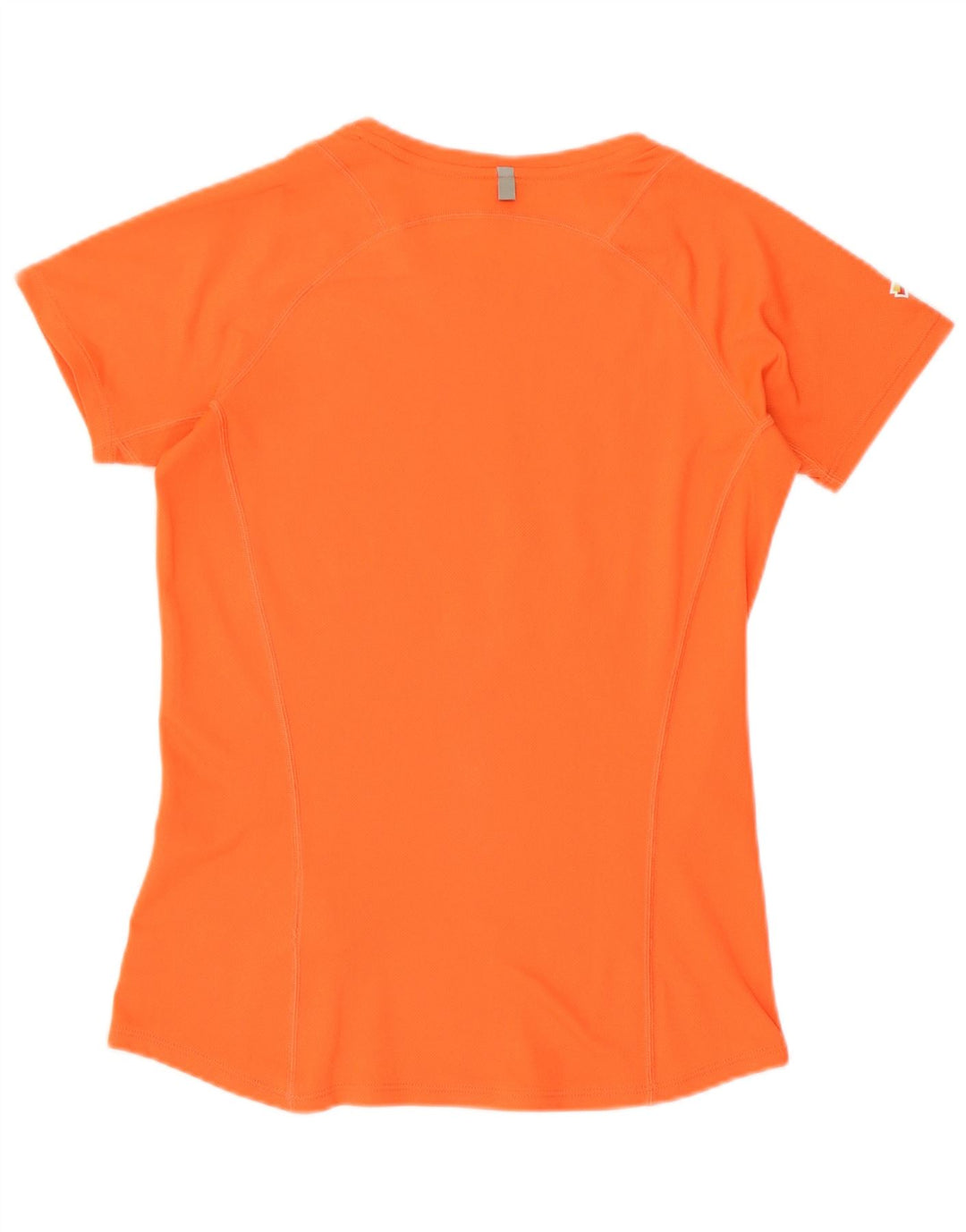 Nike Womens Dri Fit Graphic T-Shirt Top UK 10 Small Orange Polyester