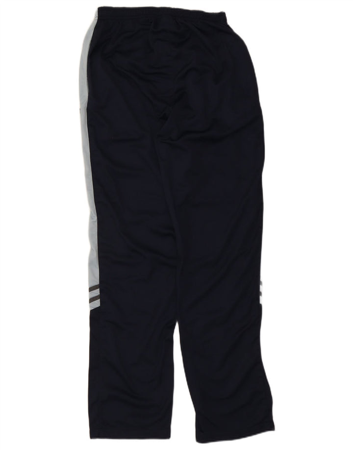 Asics Mens Tracksuit Trousers Large  Navy Blue Colourblock Polyester