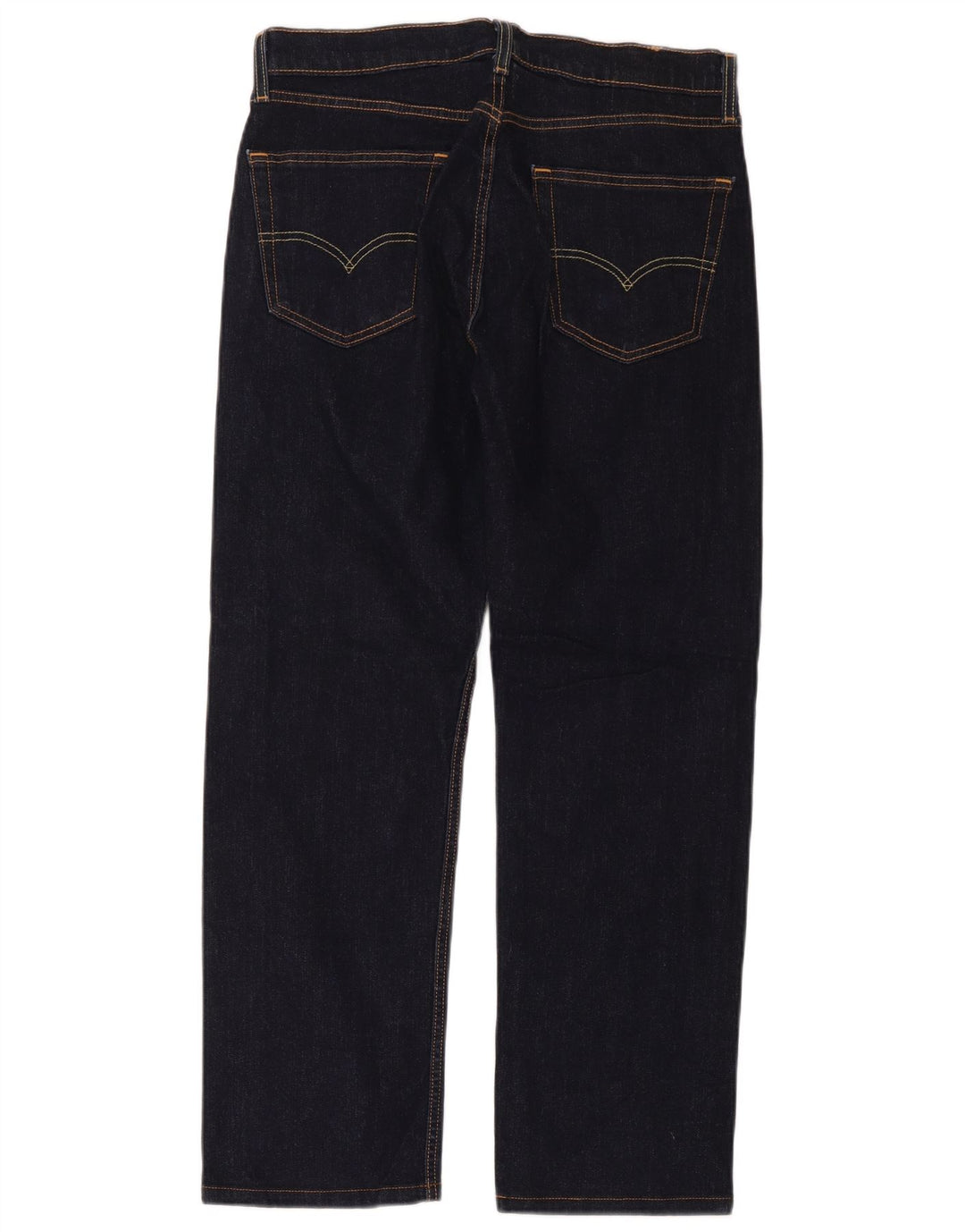 Levi's Mens Straight Jeans W32 L32 Navy Blue Cotton