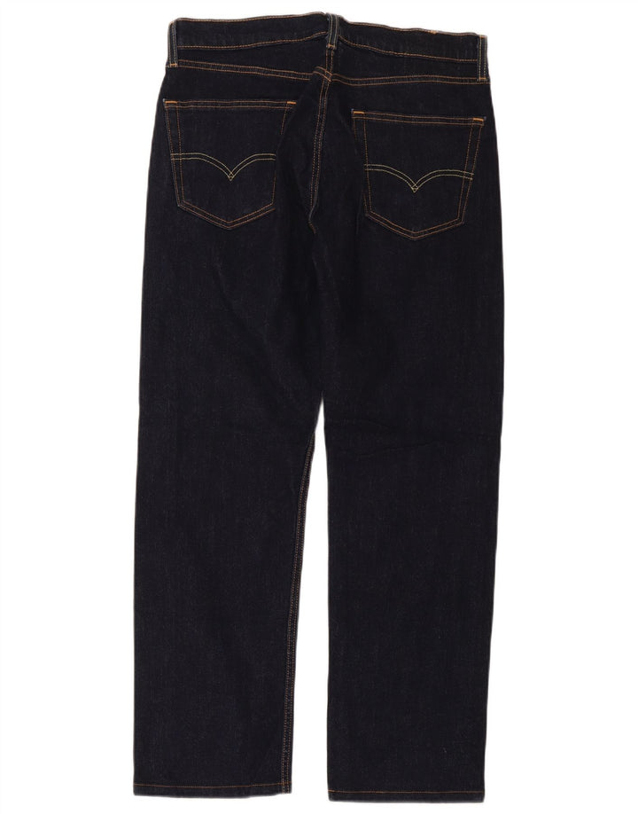 Levi's Mens Straight Jeans W32 L32 Navy Blue Cotton