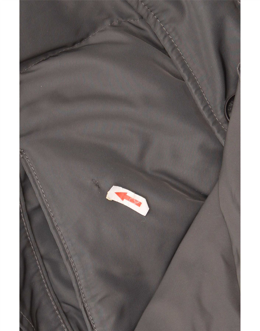 PEUTEREY Mens Hooded Padded Coat UK 40 Large Grey Polyester