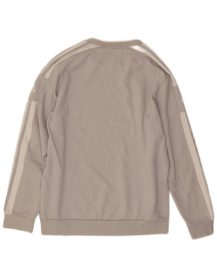 Adidas Mens Graphic Sweatshirt Jumper Medium Grey Cotton