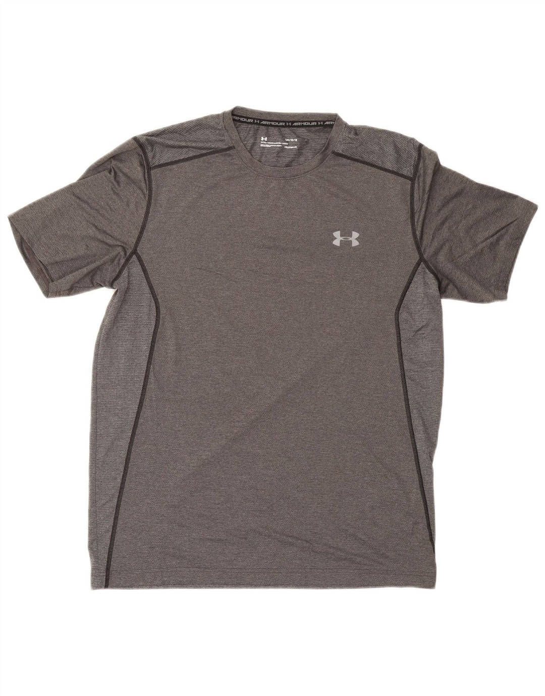 Under Armour Mens T-Shirt Top Large Grey Polyester Sports