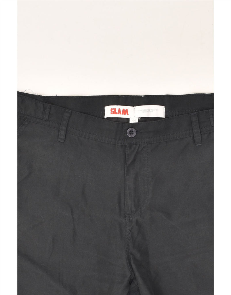 SLAM Womens Slim Chino Shorts EU 44 XL W34  Grey Polyester | Vintage Slam | Thrift | Second-Hand Slam | Used Clothing | Messina Hembry 