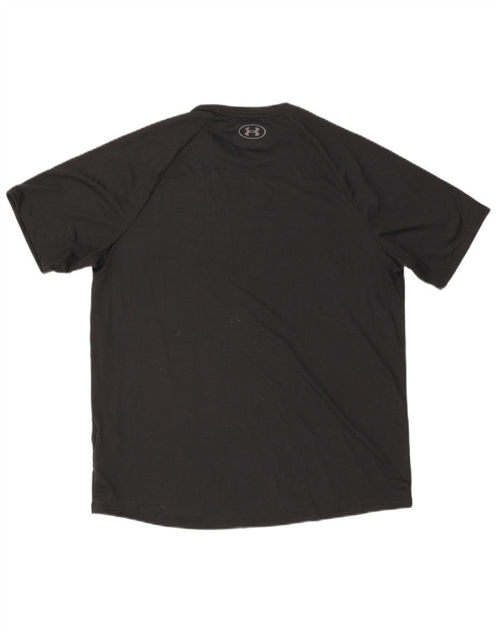 Under Armour Mens T-Shirt Top Large Black Polyester