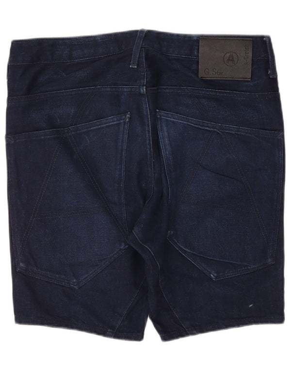 G-Star Mens Denim Shorts W32 Medium Navy Blue Cotton