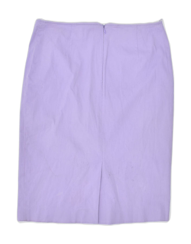 LUISA SPAGNOLI Womens High Waist Pencil Skirt IT 46 Large W24 Purple | Vintage | Thrift | Second-Hand | Used Clothing | Messina Hembry 