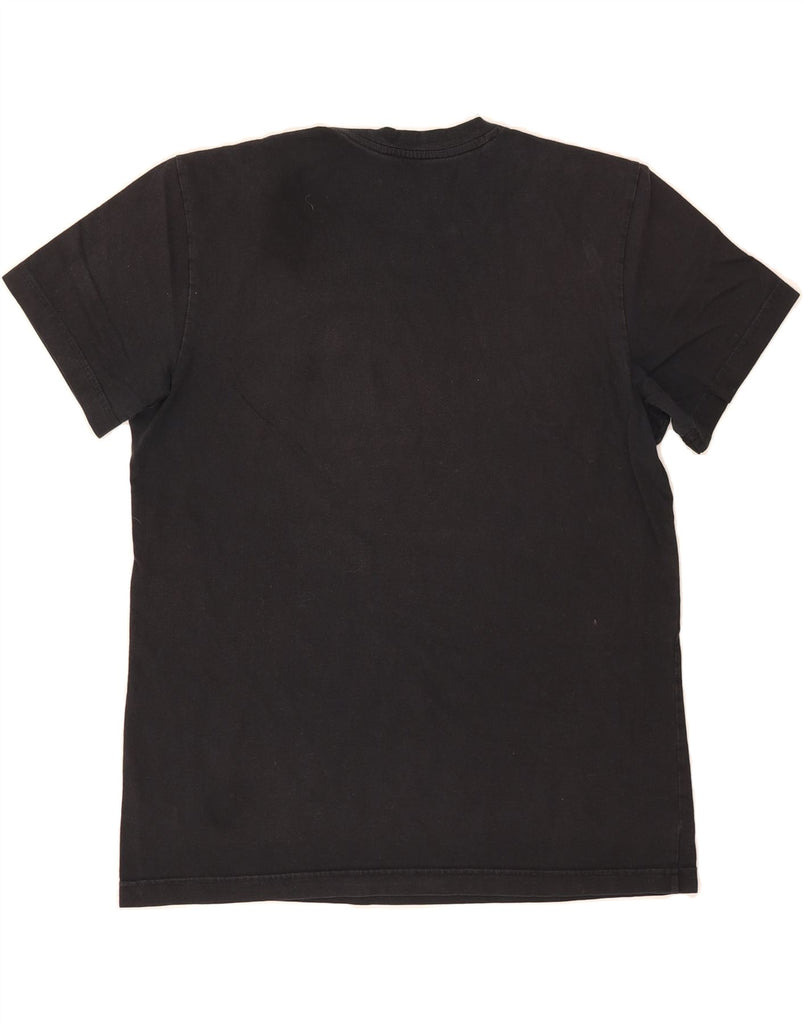 ADIDAS Mens Graphic T-Shirt Top Medium Black Cotton Vintage Adidas and Second-Hand Adidas from Messina Hembry 
