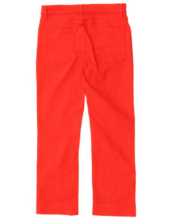 Zara Womens Straight Jeans EU 40 Medium W30 L27 Red Cotton