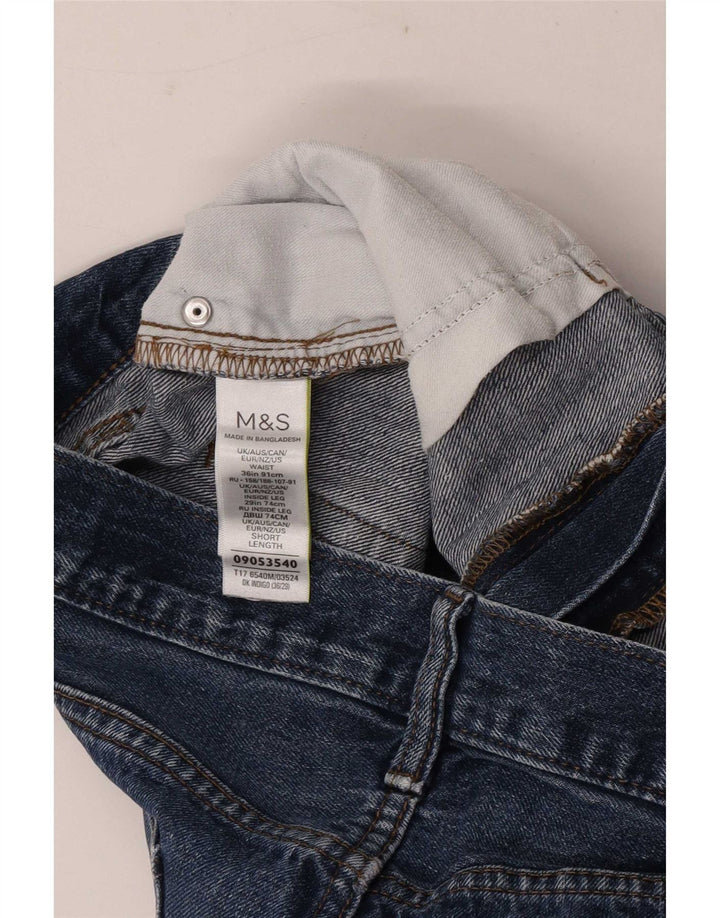 Marks & Spencer Mens Straight Jeans W36 L29 Blue Cotton