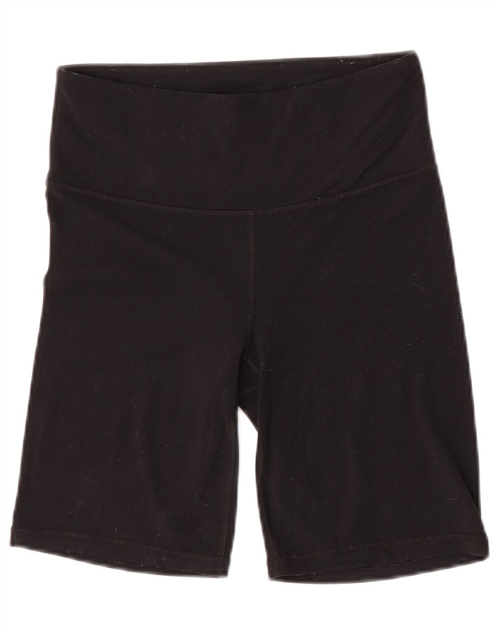 Athleta Womens Sport Shorts UK 8 Small  Black Nylon