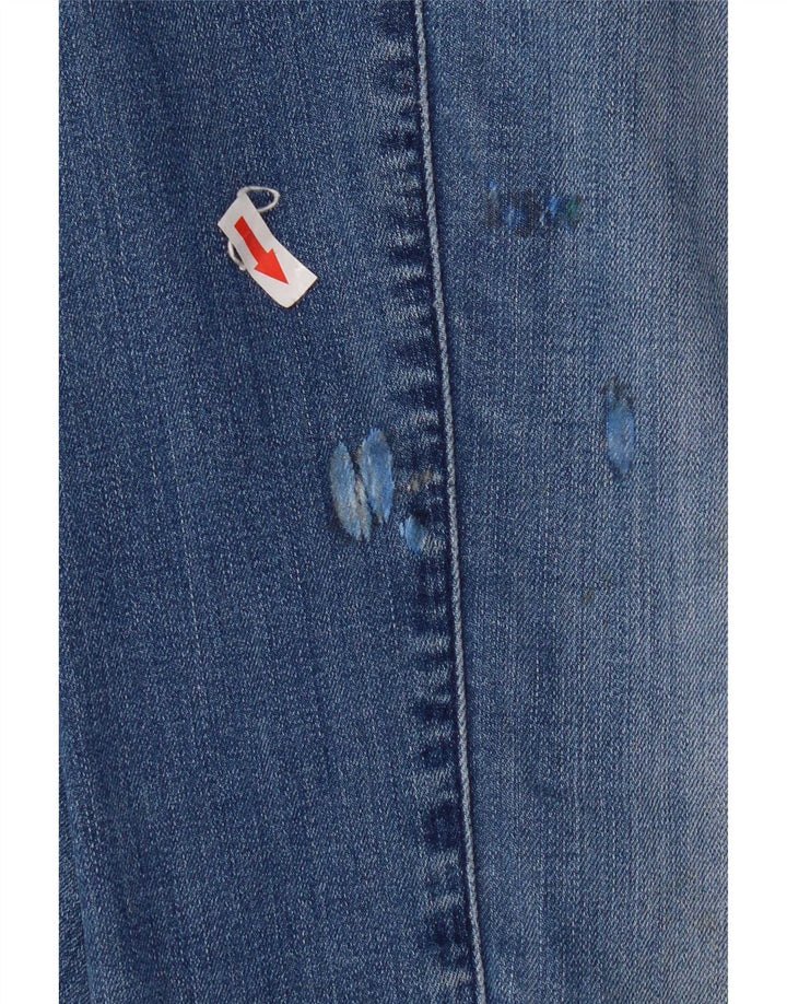 Lee Womens Marion Straight Jeans W30 L31 Blue Cotton