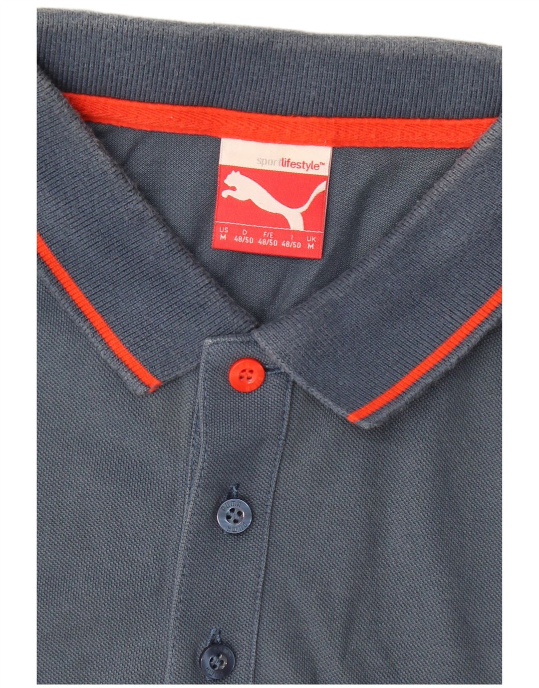 PUMA Mens Polo Shirt Medium Blue