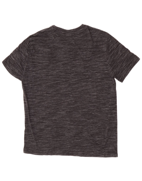 Champion Mens Graphic T-Shirt Top Small Grey Pinstripe