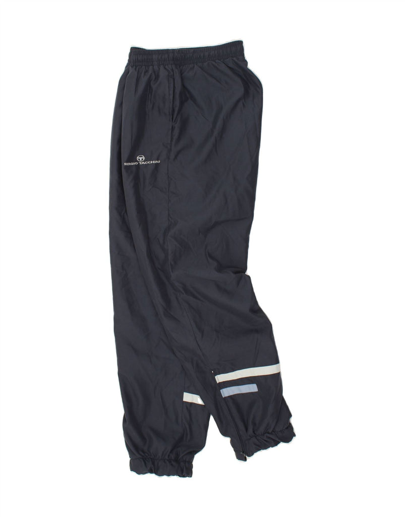 SERGIO TACCHINI Mens Tracksuit Trousers Joggers XL Navy Blue Polyester | Vintage Sergio Tacchini | Thrift | Second-Hand Sergio Tacchini | Used Clothing | Messina Hembry 
