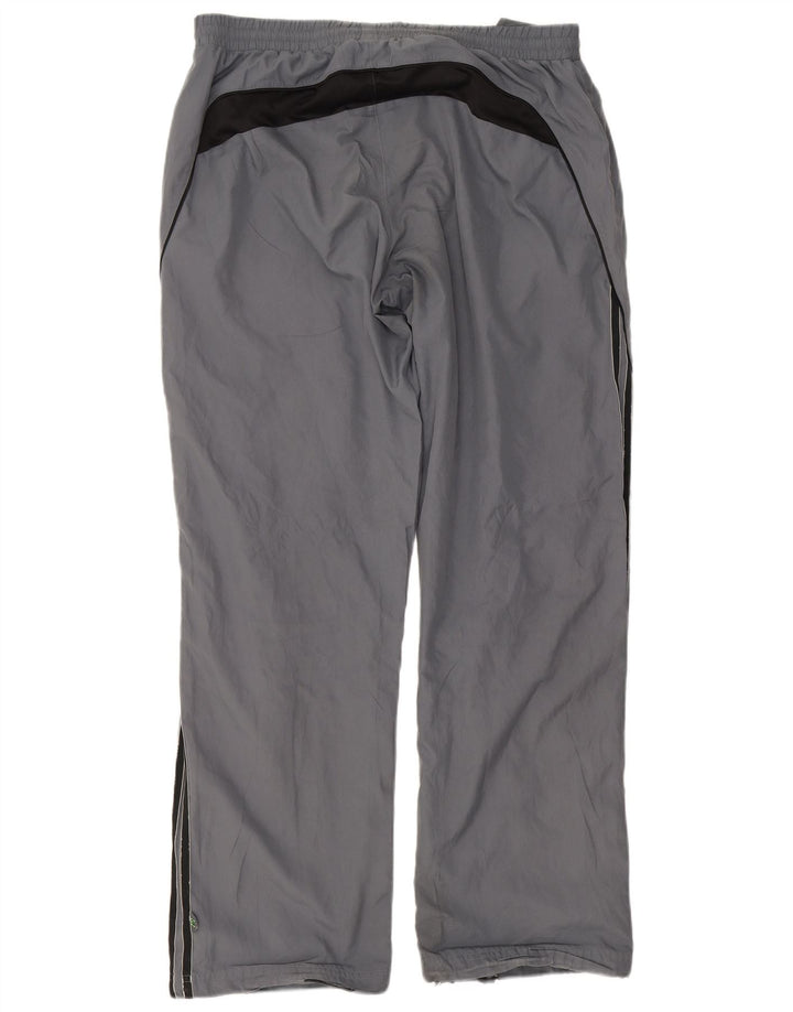 Adidas Mens Climalite Tracksuit Trousers Large  Grey Colourblock Polyester