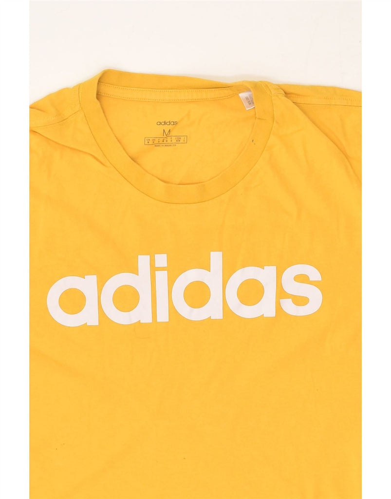 ADIDAS Mens Graphic T-Shirt Top Medium Yellow Cotton | Vintage Adidas | Thrift | Second-Hand Adidas | Used Clothing | Messina Hembry 