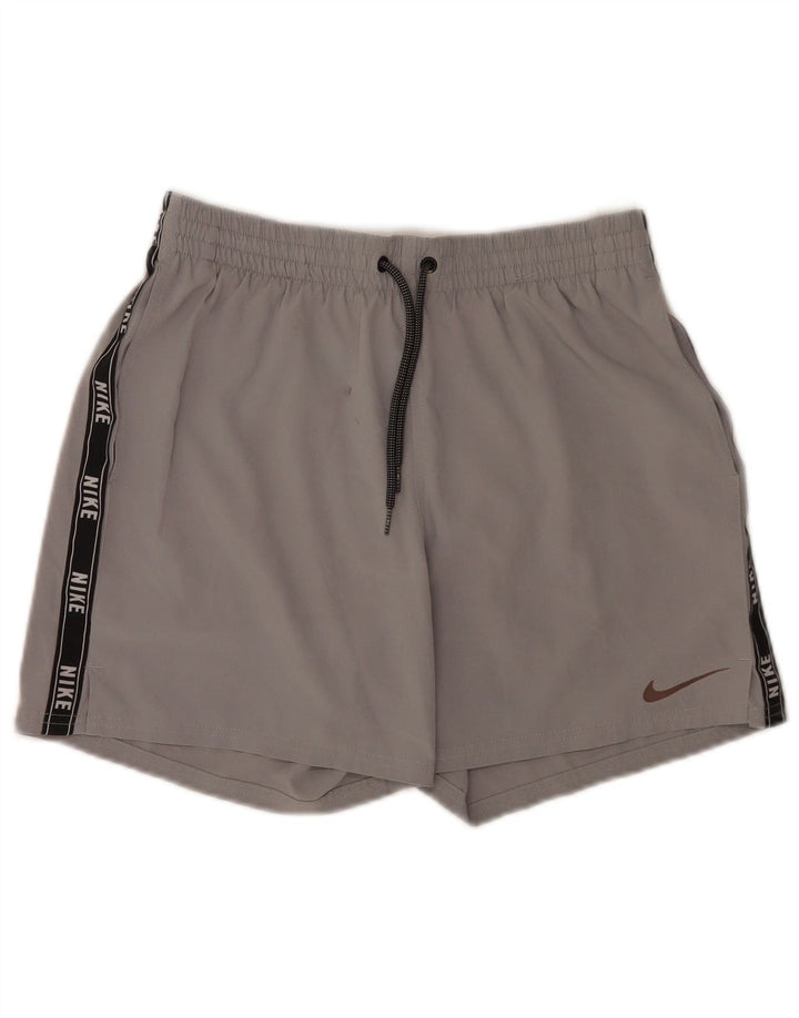 Nike Mens Graphic Sport Shorts Medium Grey Colourblock Polyester