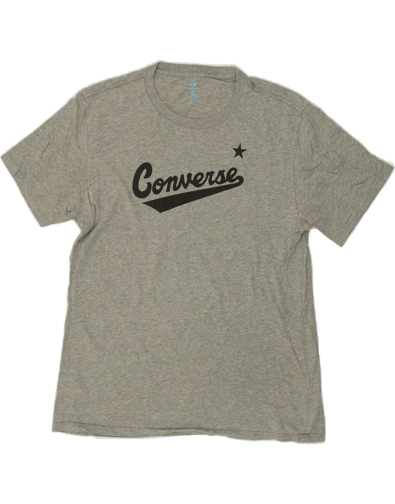 CONVERSE Mens Graphic T-Shirt Top Large Grey Cotton | Vintage Converse | Thrift | Second-Hand Converse | Used Clothing | Messina Hembry 