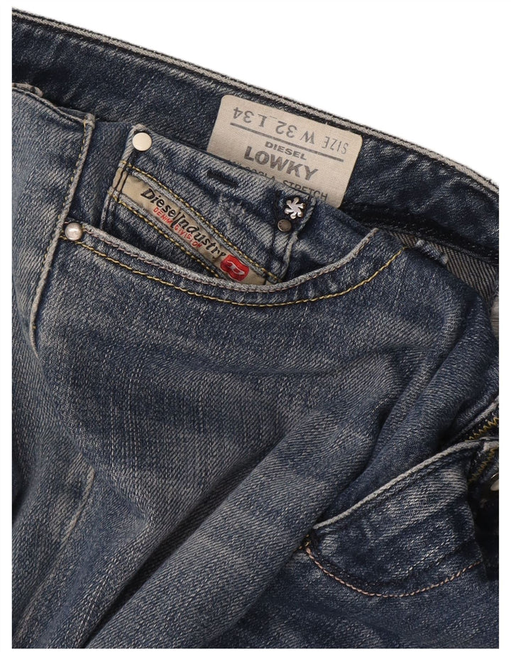 Diesel Womens Lowky Straight Jeans W32 L28 Blue Cotton