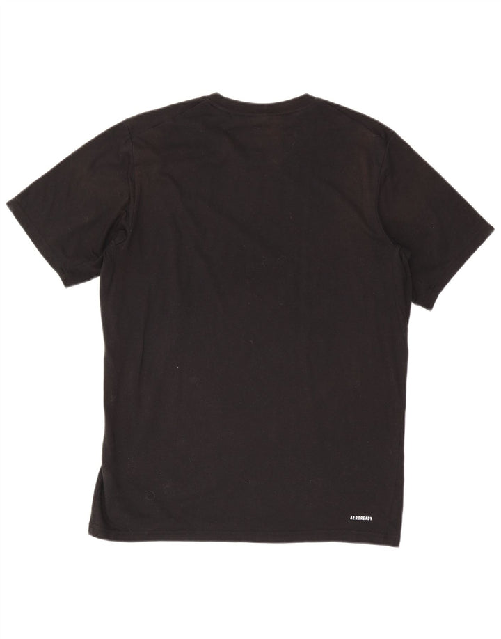 Adidas Mens Aeroready T-Shirt Top Large Black Polyester
