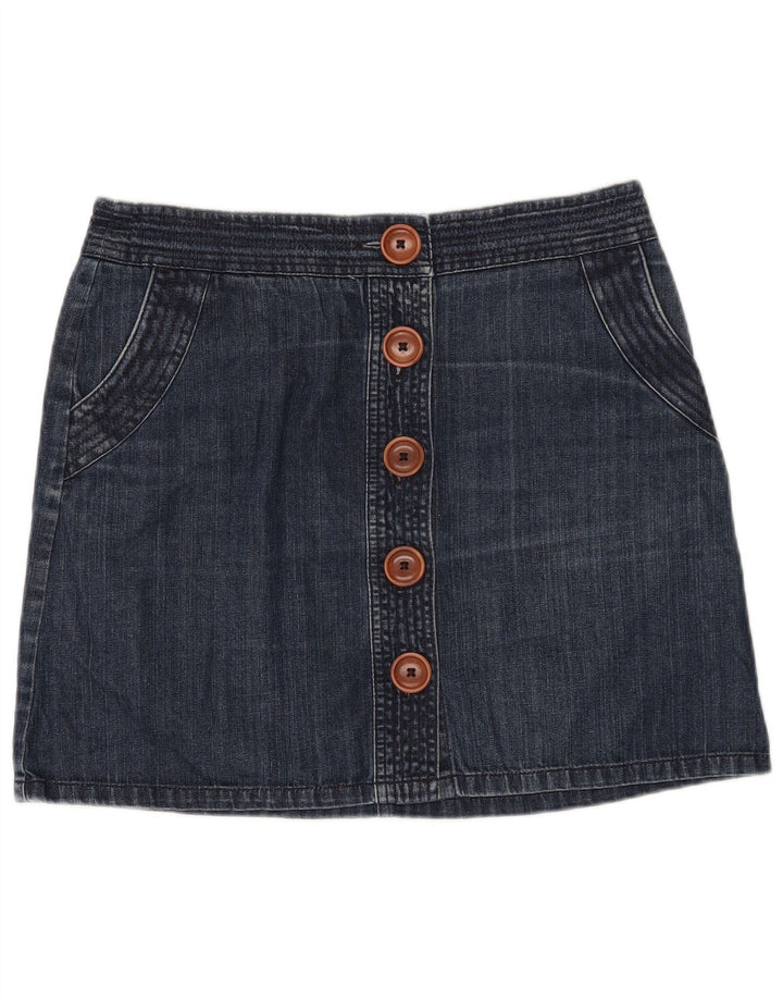 BODEN Womens Denim Skirt UK 14 Large W32  Navy Blue Cotton