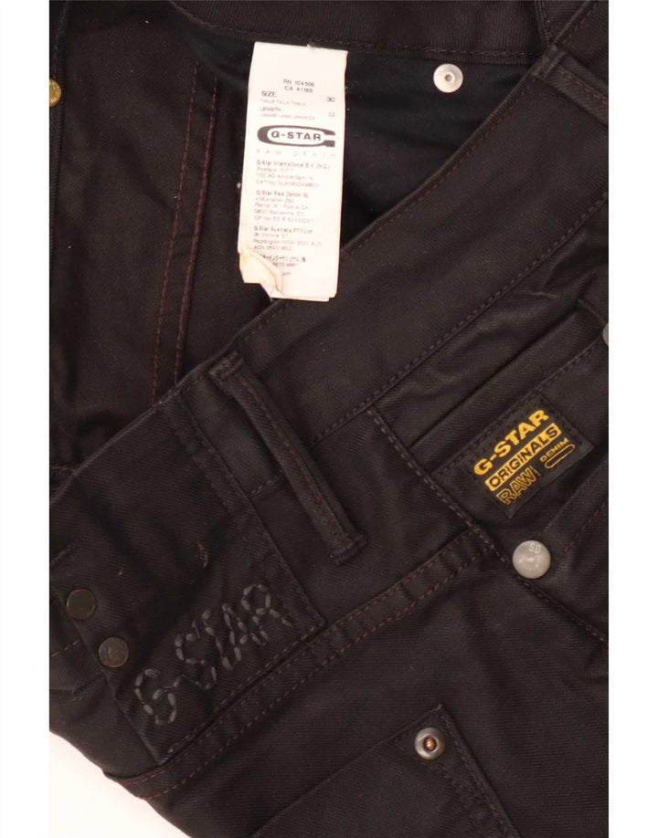 G-Star Womens Slim Jeans W30 L32 Black Cotton