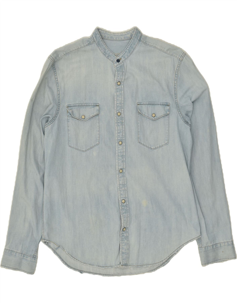 GAP Mens Denim Shirt Large Blue Cotton | Vintage Gap | Thrift | Second-Hand Gap | Used Clothing | Messina Hembry 