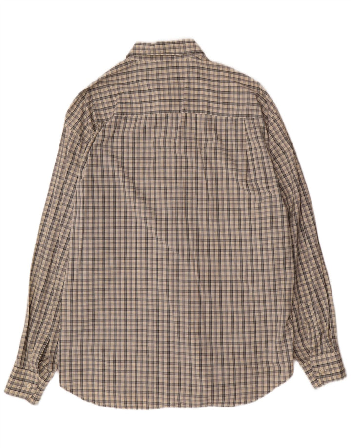 TRUSSARDI JEANS Mens Ittierre Shirt XL Grey Check Cotton