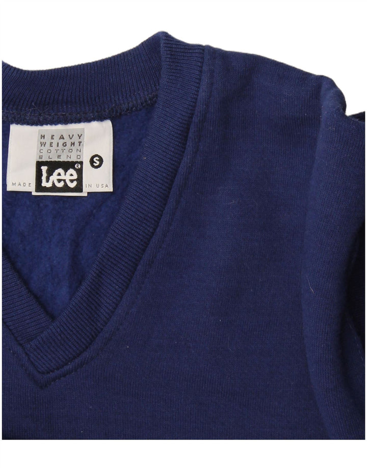 Lee Mens Sweatshirt Jumper Small Navy Blue Cotton