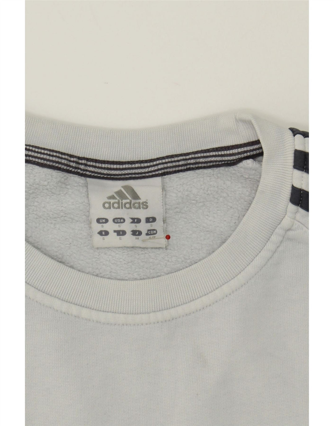 ADIDAS Mens Sweatshirt Jumper Small Blue Cotton Vintage Adidas and Second-Hand Adidas from Messina Hembry 