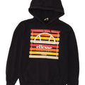Ellesse Mens Graphic Hoodie Jumper Small Navy Blue Cotton