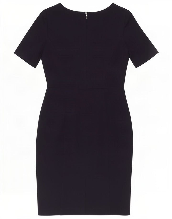 Marks & Spencer Womens Sheath Dress UK 8 Small Navy Blue Polyester