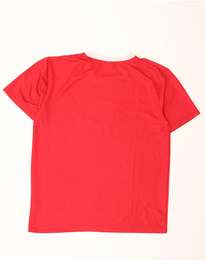 Umbro Womens Graphic T-Shirt Top UK 16 Large Red Polyester