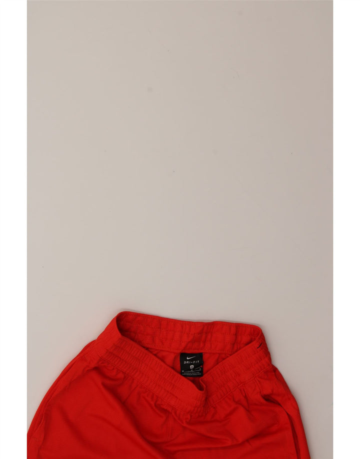 NIKE Boys Dri Fit Sport Shorts 10-11 Years Medium Red Camouflage Polyester Vintage Nike and Second-Hand Nike from Messina Hembry 