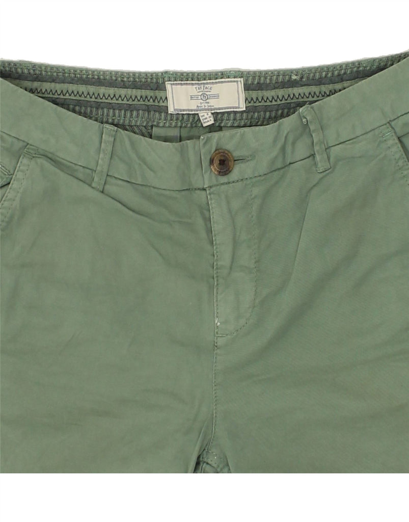 FAT FACE Womens Chino Shorts UK 8 Small W28 Green Cotton | Vintage Fat Face | Thrift | Second-Hand Fat Face | Used Clothing | Messina Hembry 