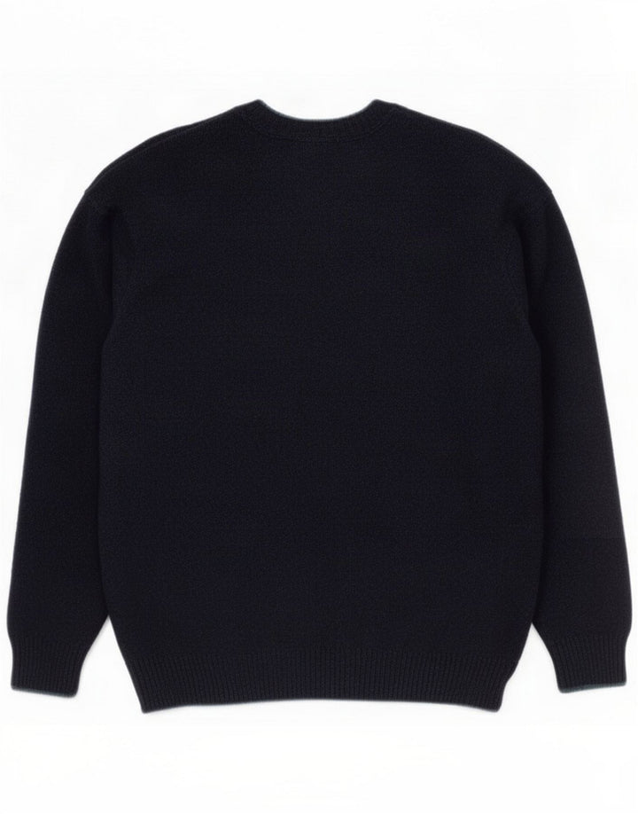 Marks & Spencer Mens St. Michael Crew Neck Jumper Sweater Medium Navy Blue